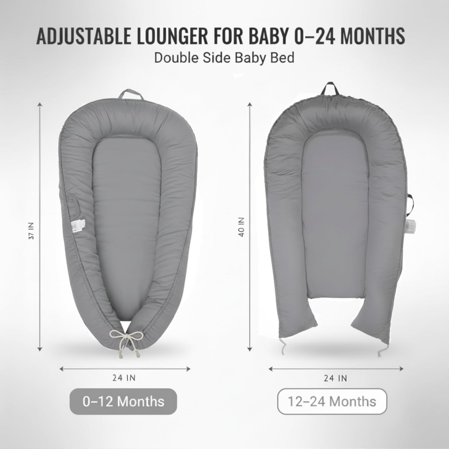 3D-Touch Breathable Lounger for Newborns